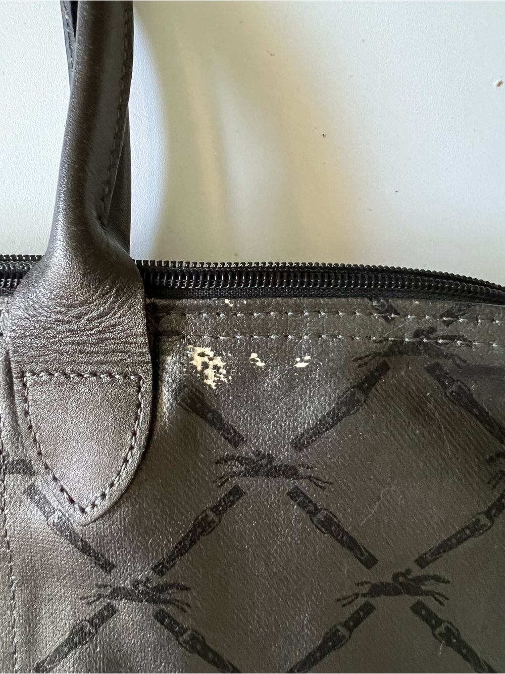 Longchamp Le Pliage LM Pewter Large - Picture 11 of 15